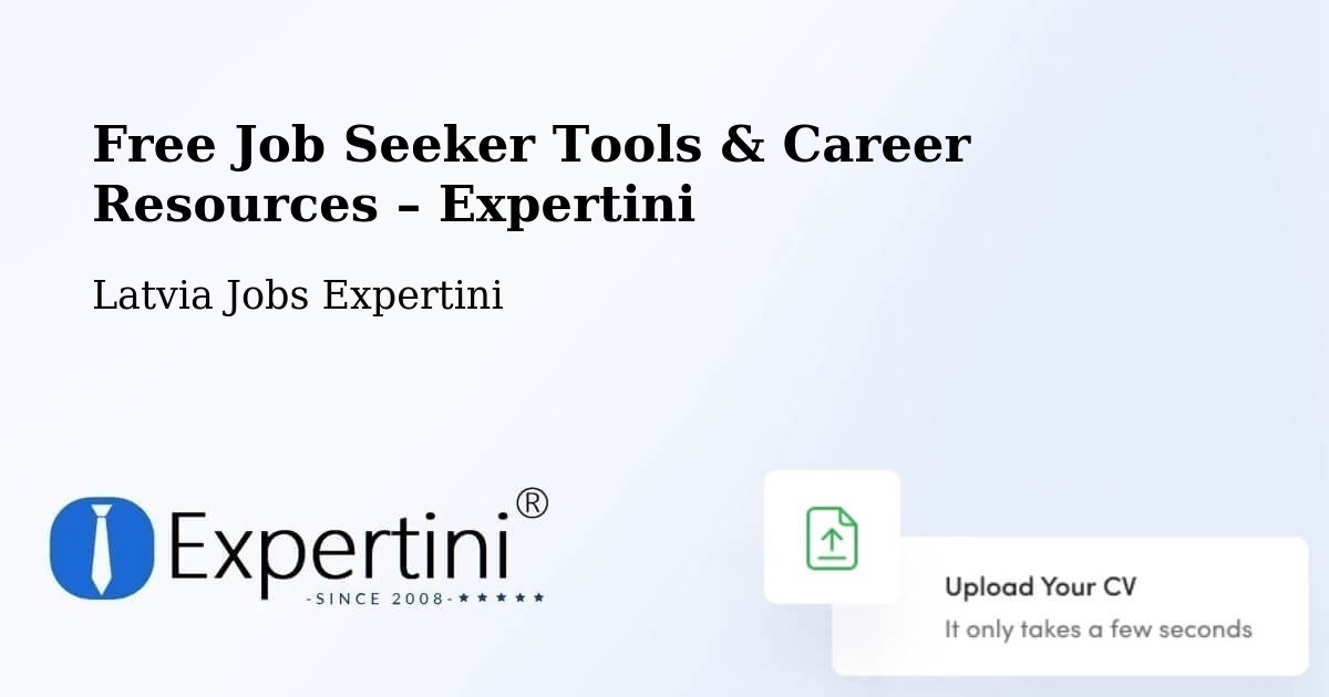 Free Job Seeker Tools & Career Resources – Vaiņode - Vaiņode, Latvia Jobs Expertini